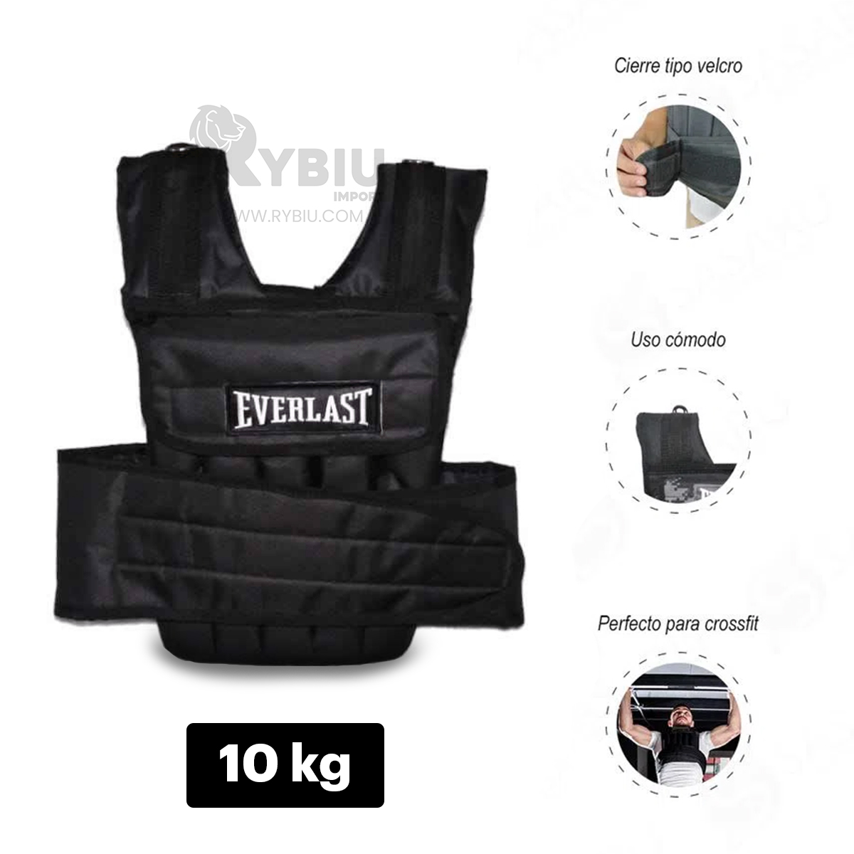 PECHERA RYBIU 10KG NEGRO + REGALO AGENDITA - 3