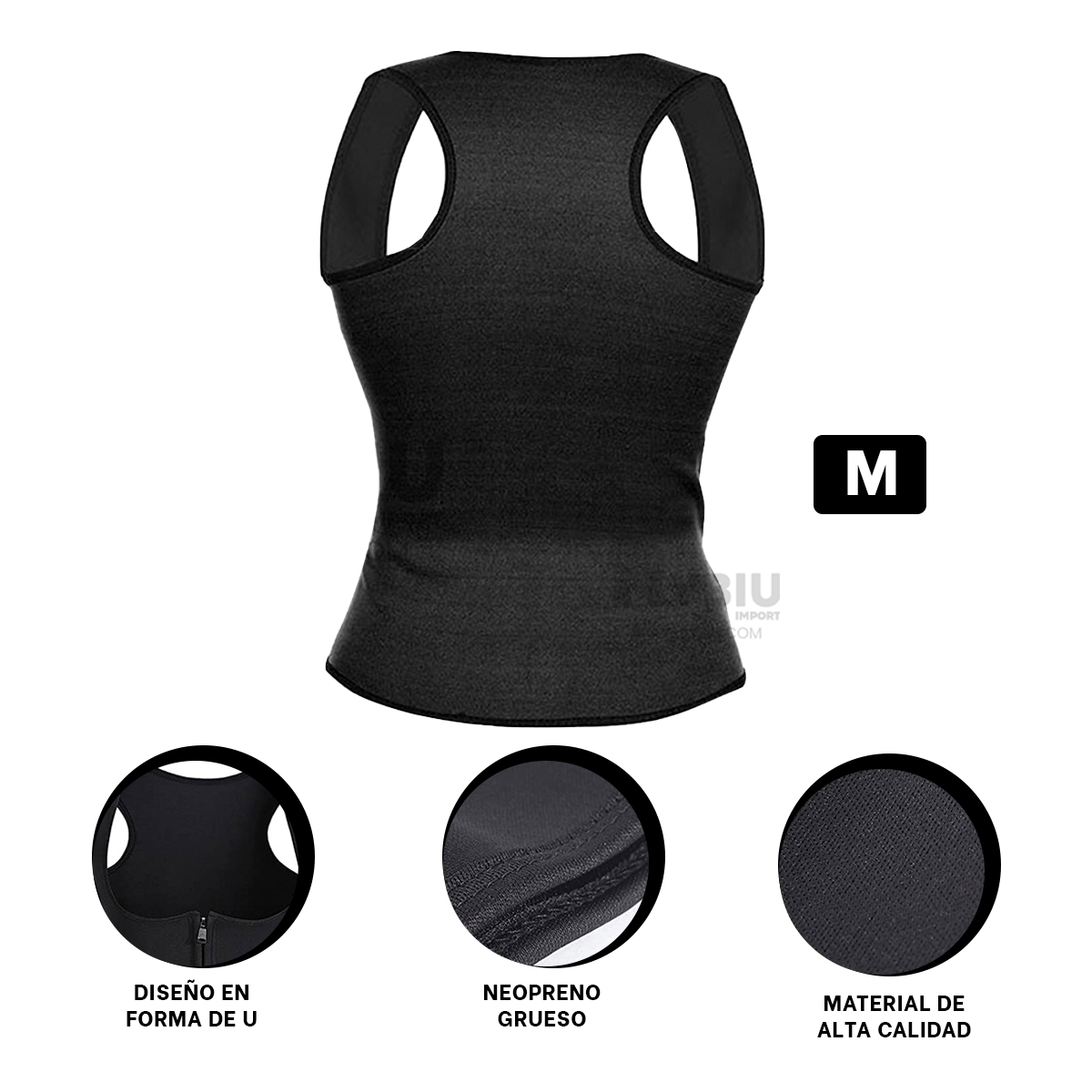 CHAQUETA MUJER RYBIU NEGRO DE30522 ENTRENAMIENTOS COMODO EN M + GIFT STICKERS - 3