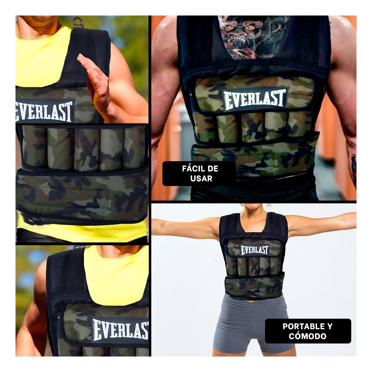 PECHERA RYBIU 10KG VERDE CROSSFIT CON VELCRO + REGALO STICKERS - 1