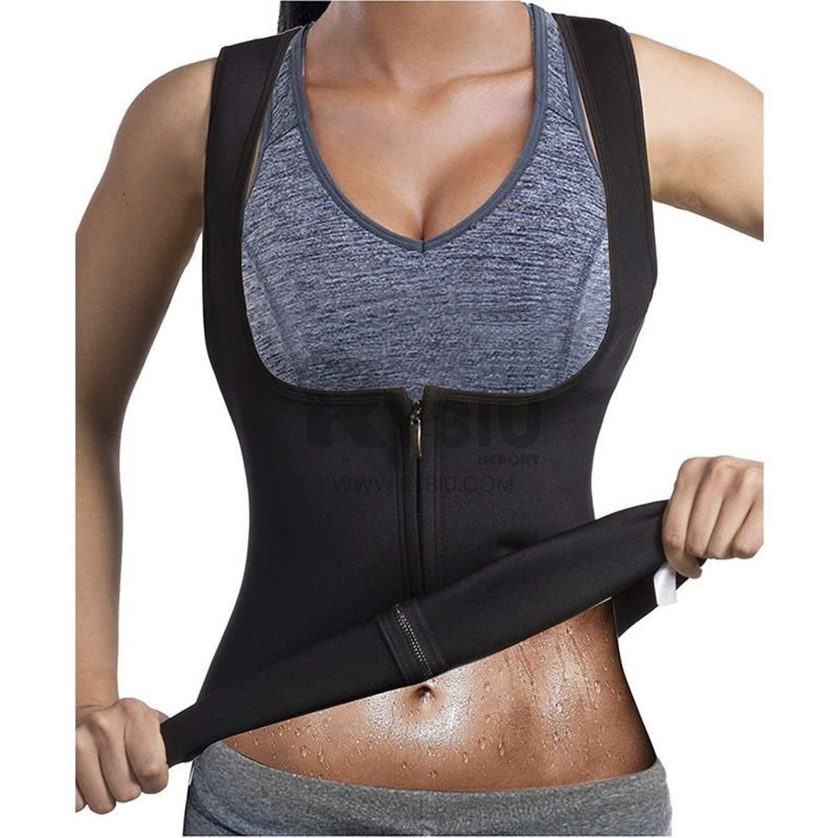 FAJA MUJER RYBIU NEGRO DE30525 CROSSFIT XXL + REGALO LIGAS PEINAR - 2