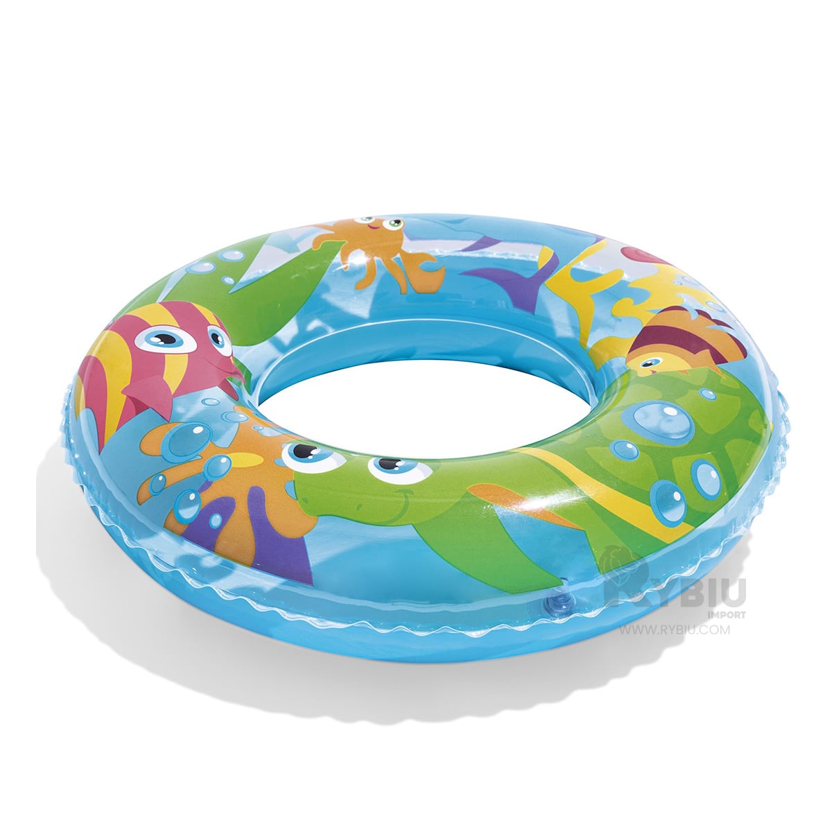INFLABLE DE TORTUGA CELESTE MOD.36013 Y+ENVOLTORIO DE REGALO - 4