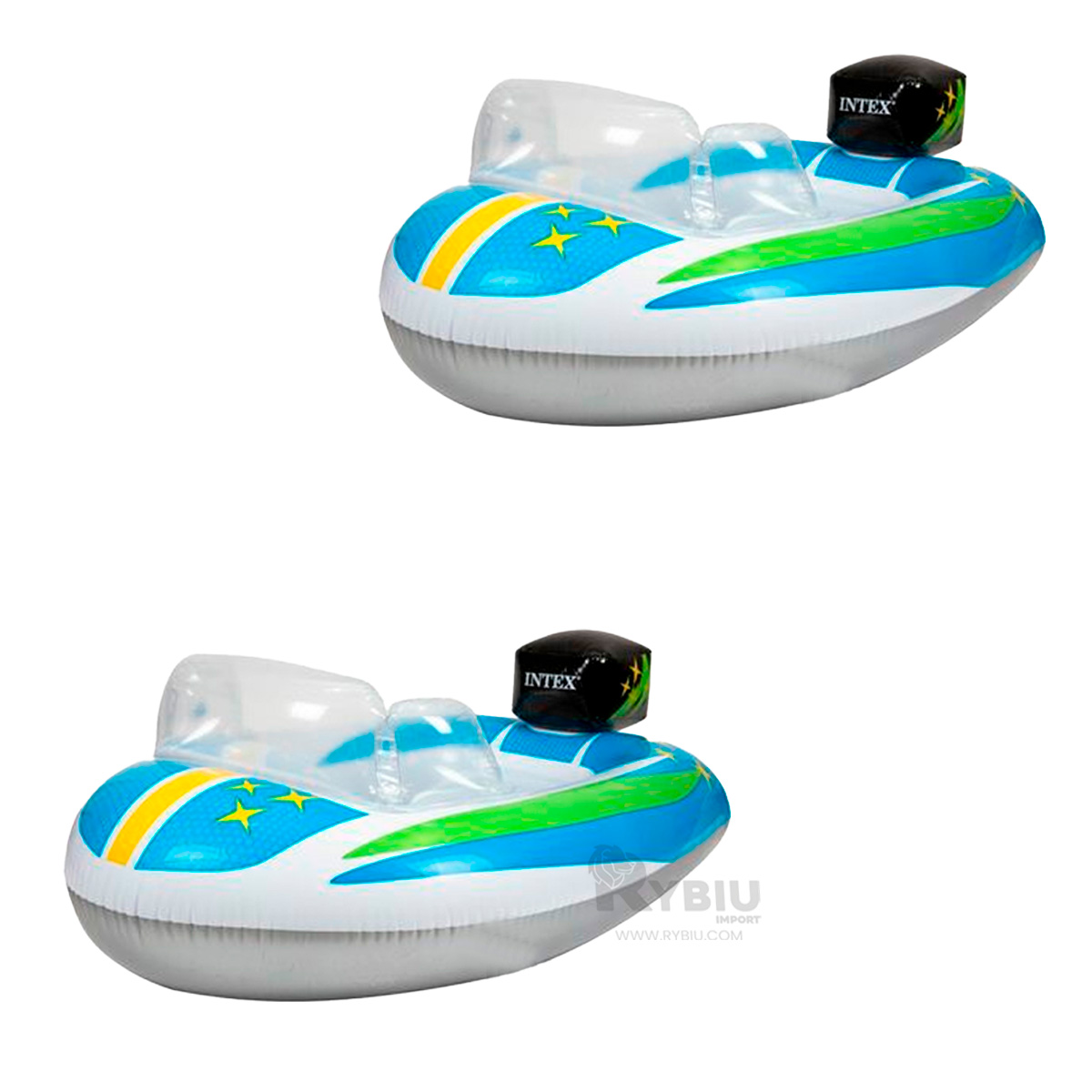 INFLABLE DE AUTO EN CELESTE 59380NP Y+REGALO AGENDITA - 4