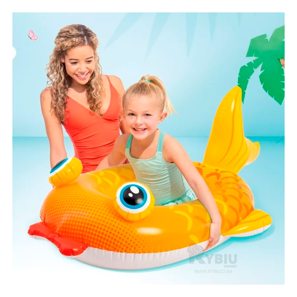 INFLABLE DE PECES EN AMARILLO 59380NP Y+REGALO AGENDITA - 2