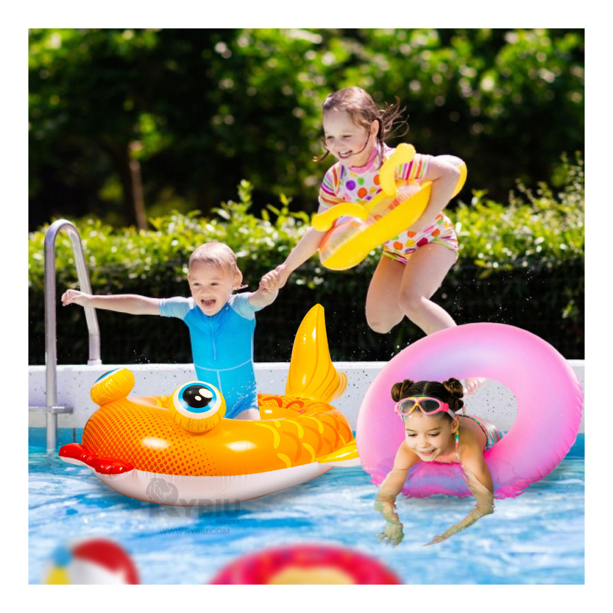 INFLABLE MARINO EN AMARILLO 59380NP Y+ENVOLTORIO DE REGALO - 1