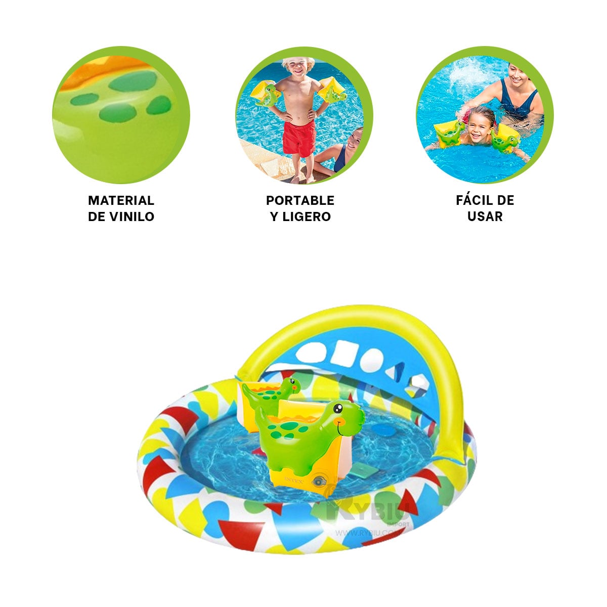 SALVAVIDAS LIGERO CON DISEÑO MULTICOLOR Y+GIFT STICKERS - 3
