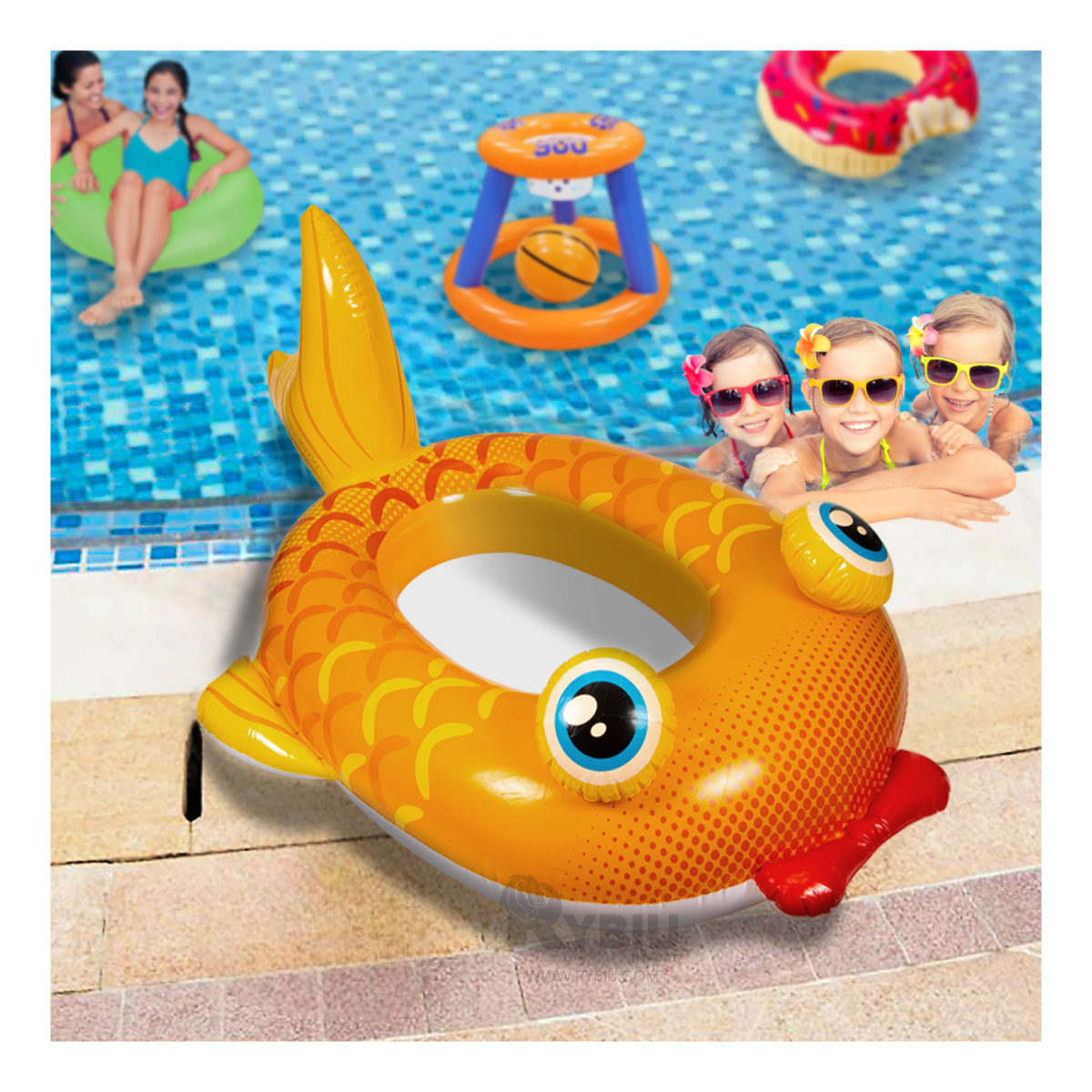 INFLABLE PARA PISCINA EN AMARILLO 59380NP

 Y+GIFT STICKERS - 2