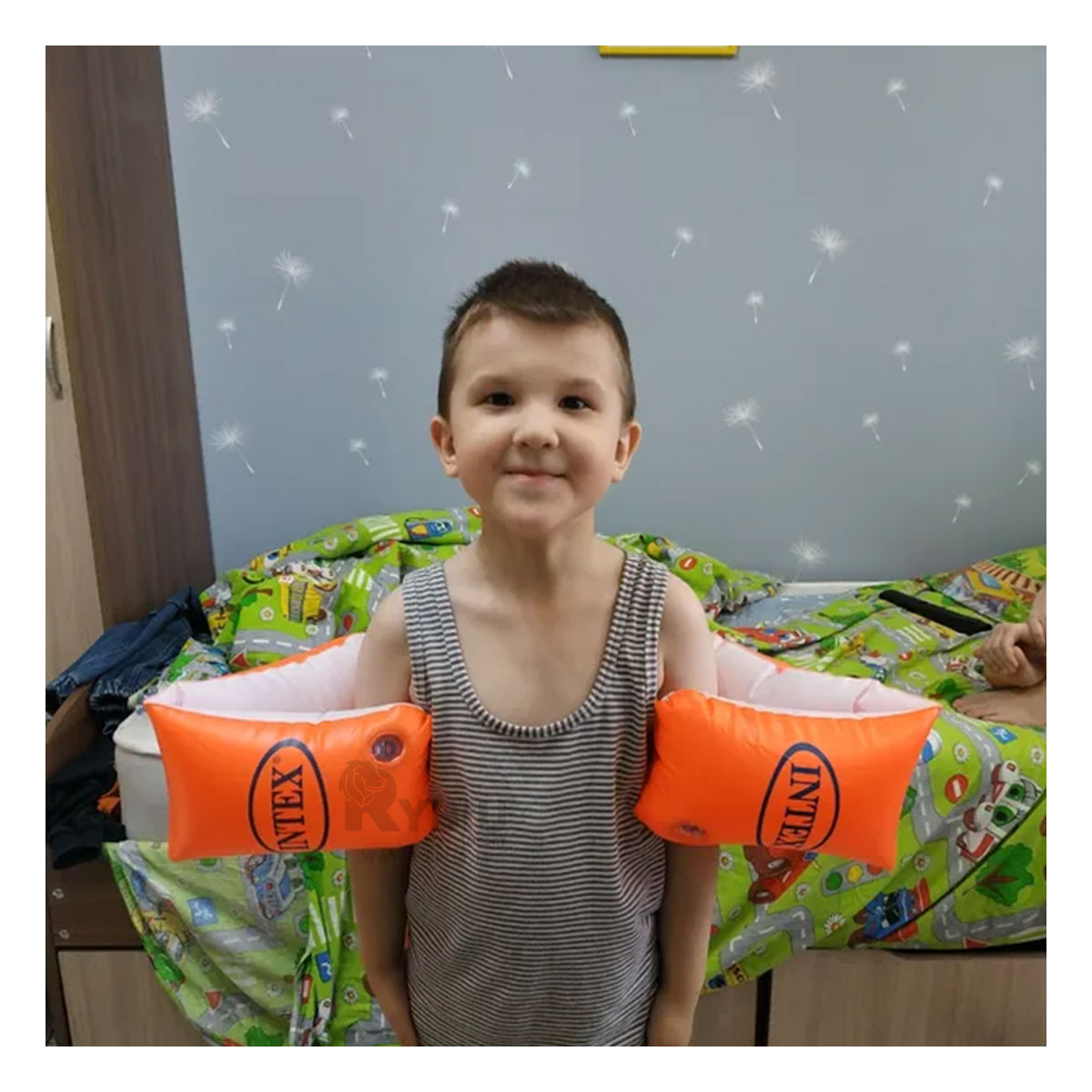 SALVAVIDAS DURABLE DE PISCINA ANARANJADO Y+REGALO AGENDITA - 2