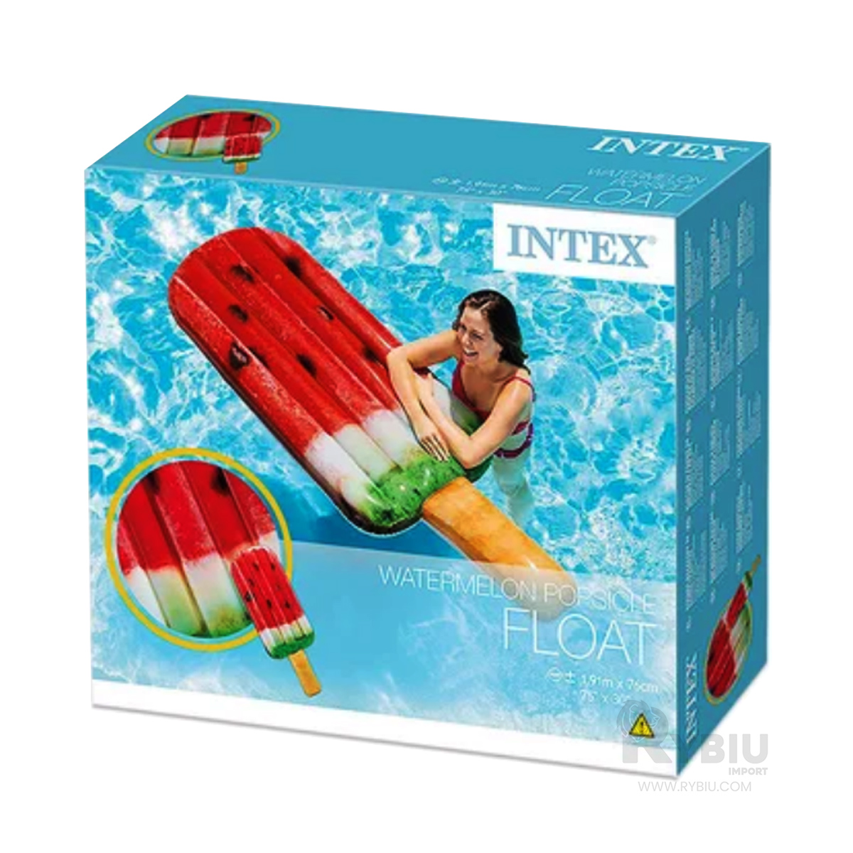 INFLABLE PRACTICO CHUPETE SANDIA Y+REGALO LIGAS PARA PEINAR - 4