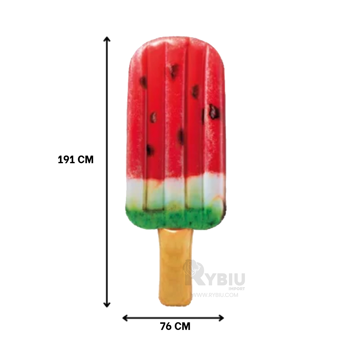 FLOTADOR DE SANDIA DISEÑO PALETA 191X76CM Y+PAPEL DE REGALO - 5