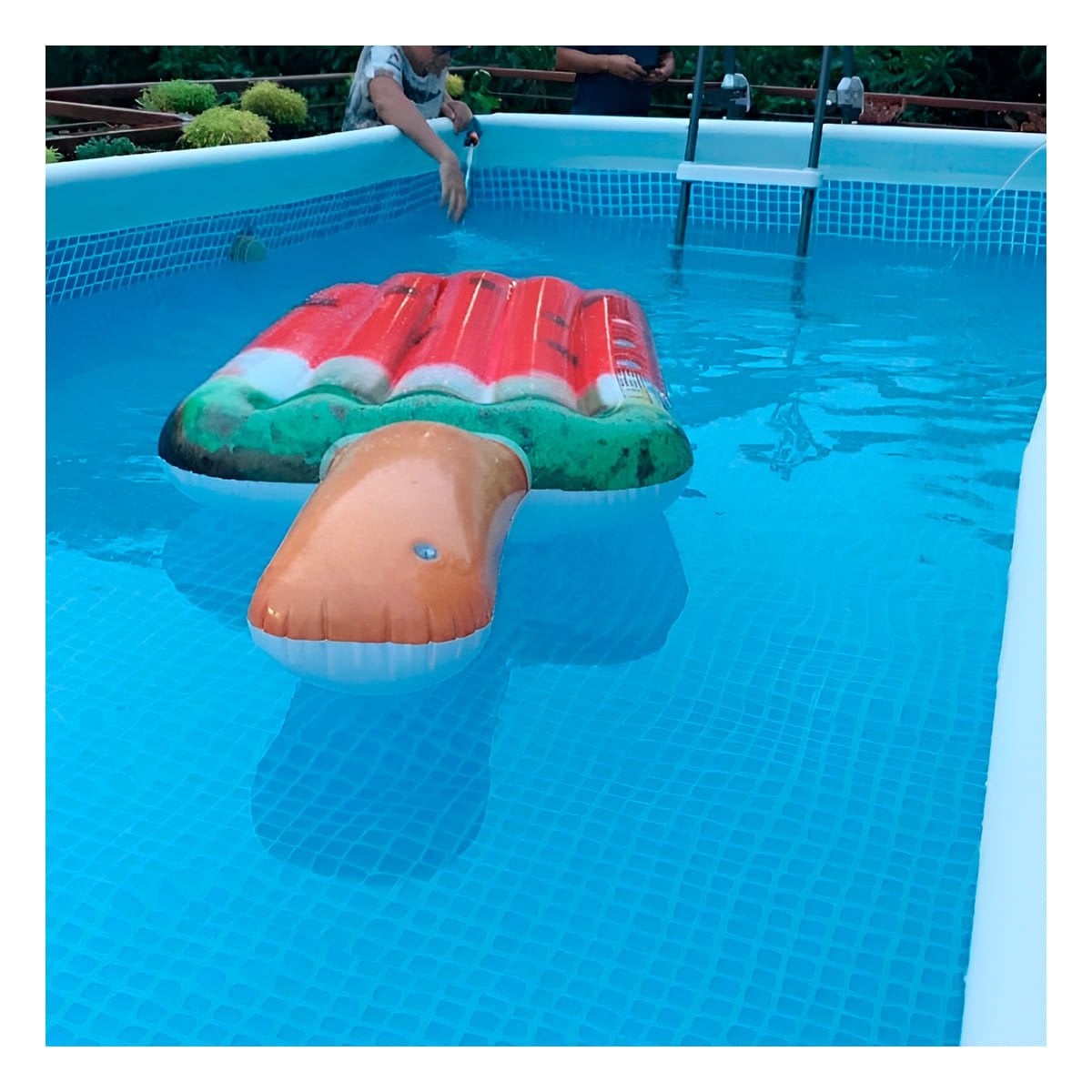 FLOTADOR SANDIA ACUATICO PARA NIÑOS Y DIVERSION EN PISCINA 191 X 76 CM Y+POST IT - 2