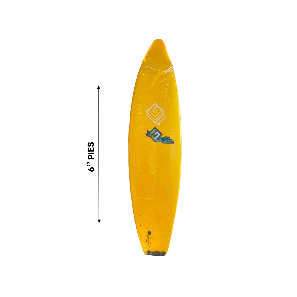 TABLERO RYBIU ST-6 AMARILLO SURFEAR UTIL 6' + BANDERITAS ADHESIVAS - 5