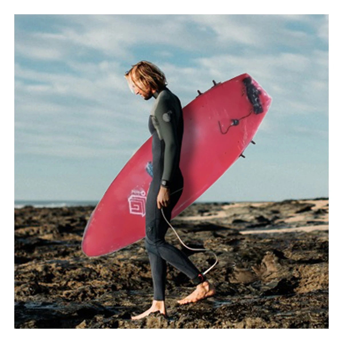 TABLERO SURF PRACTICO EN ROJO 7'' Y+REGALO LIGAS PARA PEINAR - 4