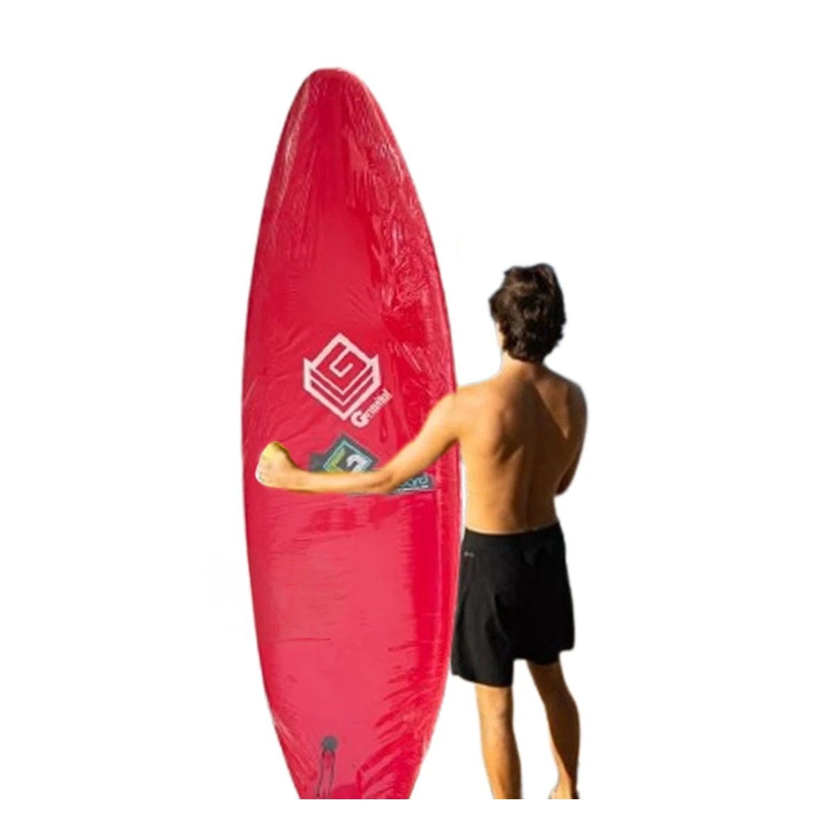 LONGBOARD RYBIU ST-6 ROJO AERODINAMICO 6 PIES + GIFT MINIAGENDA - 4