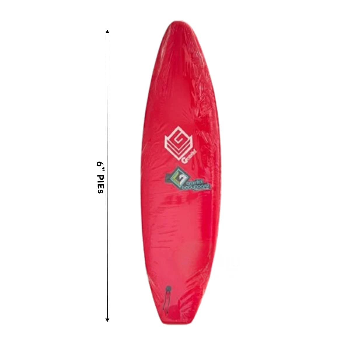 LONGBOARD RYBIU ST-6 ROJO AERODINAMICO 6 PIES + GIFT MINIAGENDA - 5