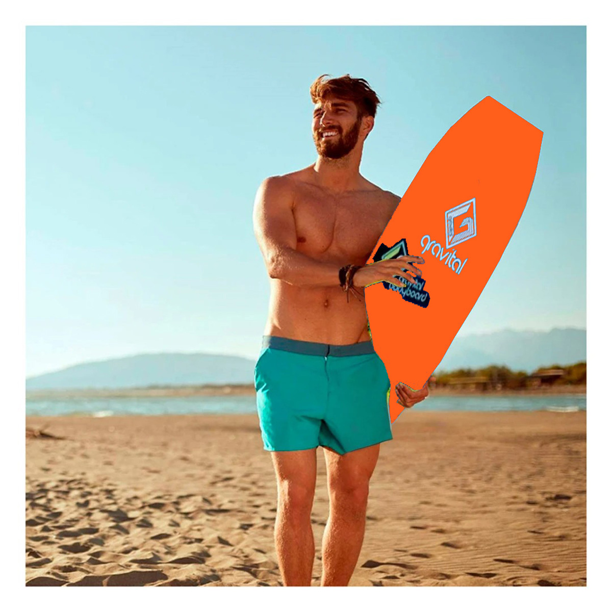 BODY SURF PARA OLAS EN ANARANJADO 37'' Y+GIFT MINIAGENDA - 1