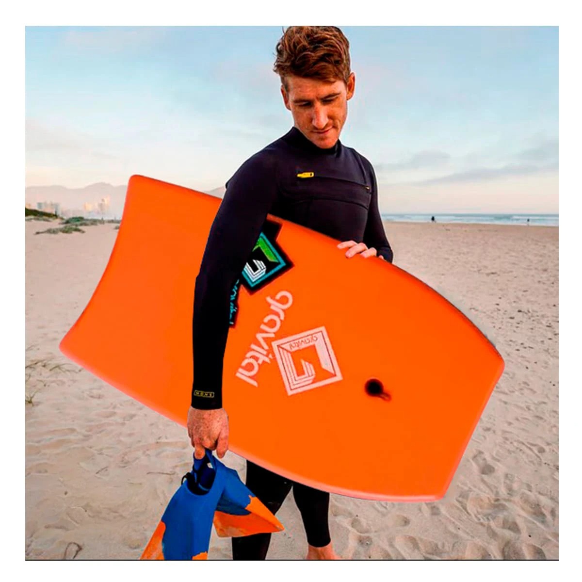 BODY SURF MANIOBRABLE ANARANJADO 37'' Y+REGALO STICKERS - 4