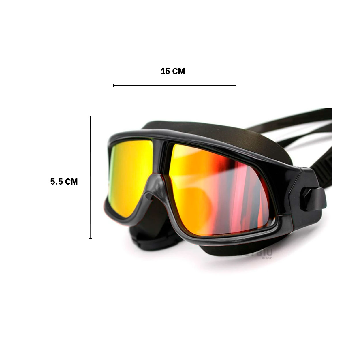 LENTES RYBIU VE31884 NEGRO IDONEO EL DEPORTE + PAPEL REGALO - 5