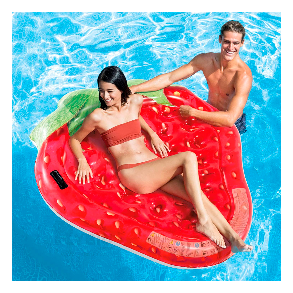INFLABLE SENCILLO COMODO CON DISEÑO DE FRESA Y+GIFT STICKERS - 2