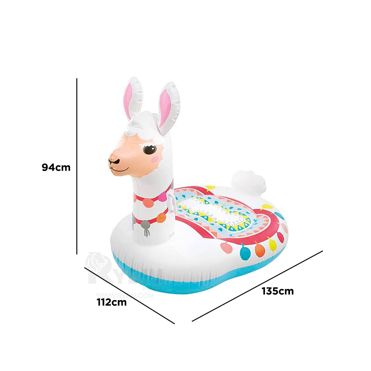 FLOTADOR VERSATIL EN FORMA DE LLAMA Y+PAPEL DE REGALO - 1