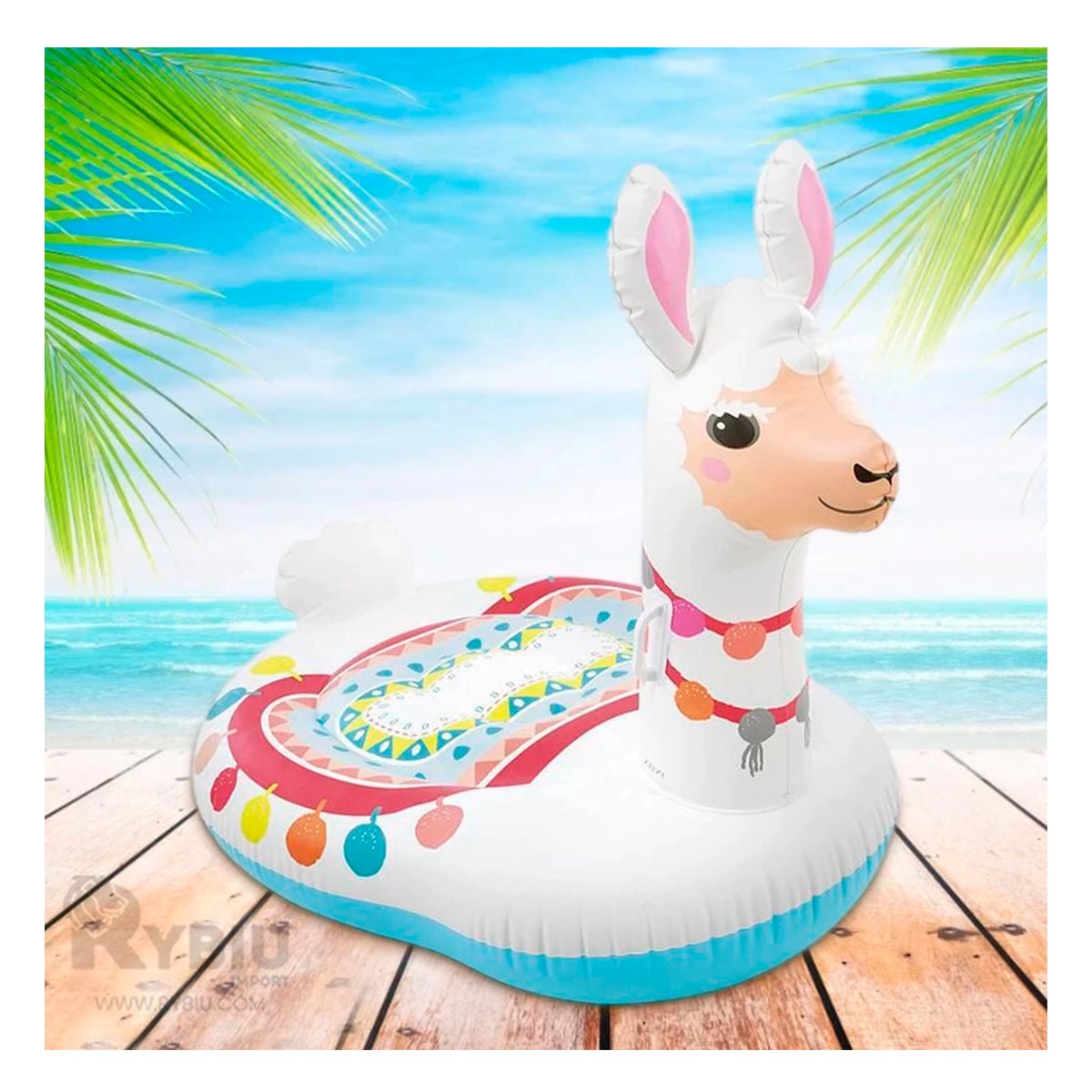 FLOTANTE ERGONOMICO DE LLAMA Y+BANDERITAS ADHESIVAS - 2