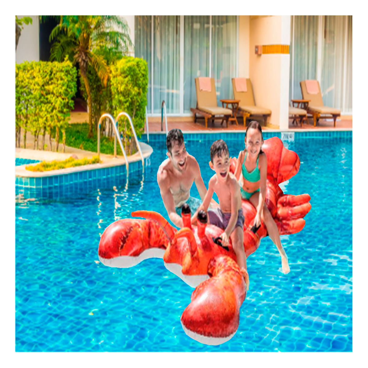INFLABLE FACIL INFLAR DISEÑO DE LANGOSTA Y+GIFT MINIAGENDA - 1