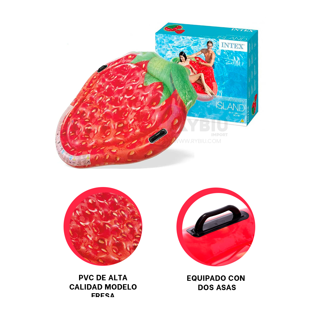 FLOTANTE UTIL ERGONOMICO DE FRESA Y+REGALO LIGAS PARA PEINAR - 1