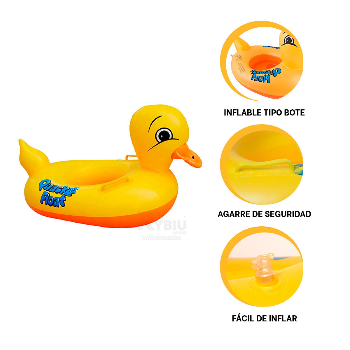 FLOTADOR VERSATIL EN FORMA DE PATO Y+PAPEL DE REGALO - 3