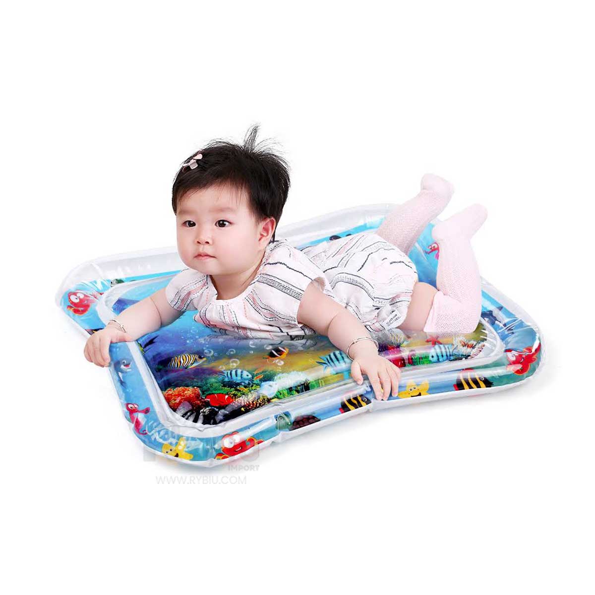 COLCHONETA BEBE DE AGUA SENSORIAL EN AZUL Y+GIFT STICKERS - 2