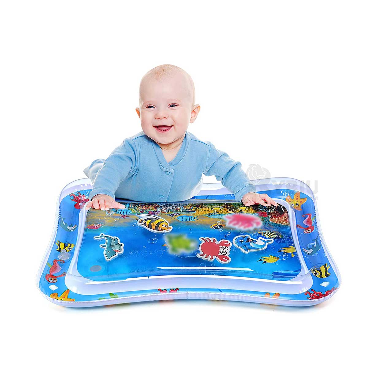 COLCHONETA BEBE DE AGUA SENSORIAL EN AZUL Y+GIFT STICKERS - 3