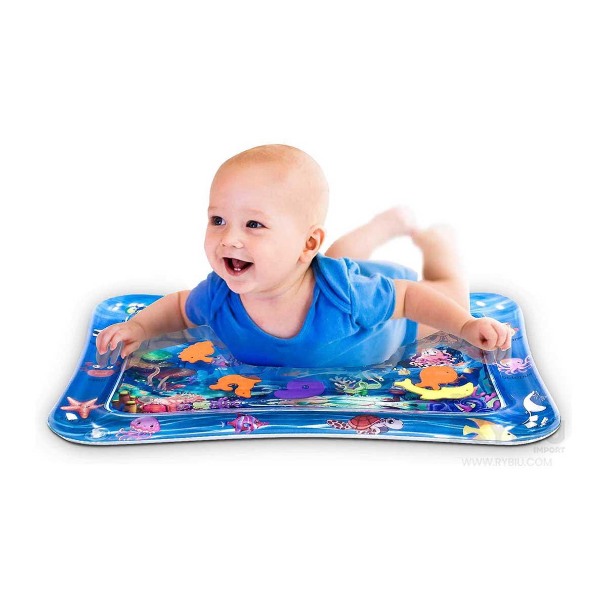 COLCHONETA BEBE DE AGUA SENSORIAL EN AZUL Y+GIFT STICKERS - 4