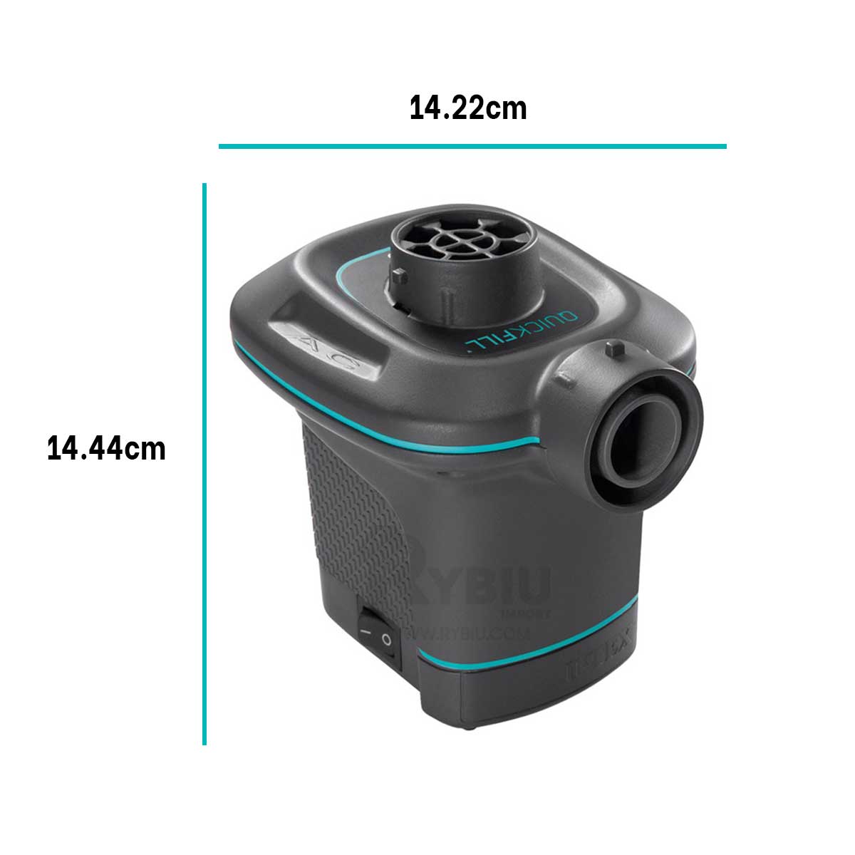 INFLADOR RYBIU 66640 FUNCIONAL ELECTRICO NEGRO + PAPEL REGALO - 5