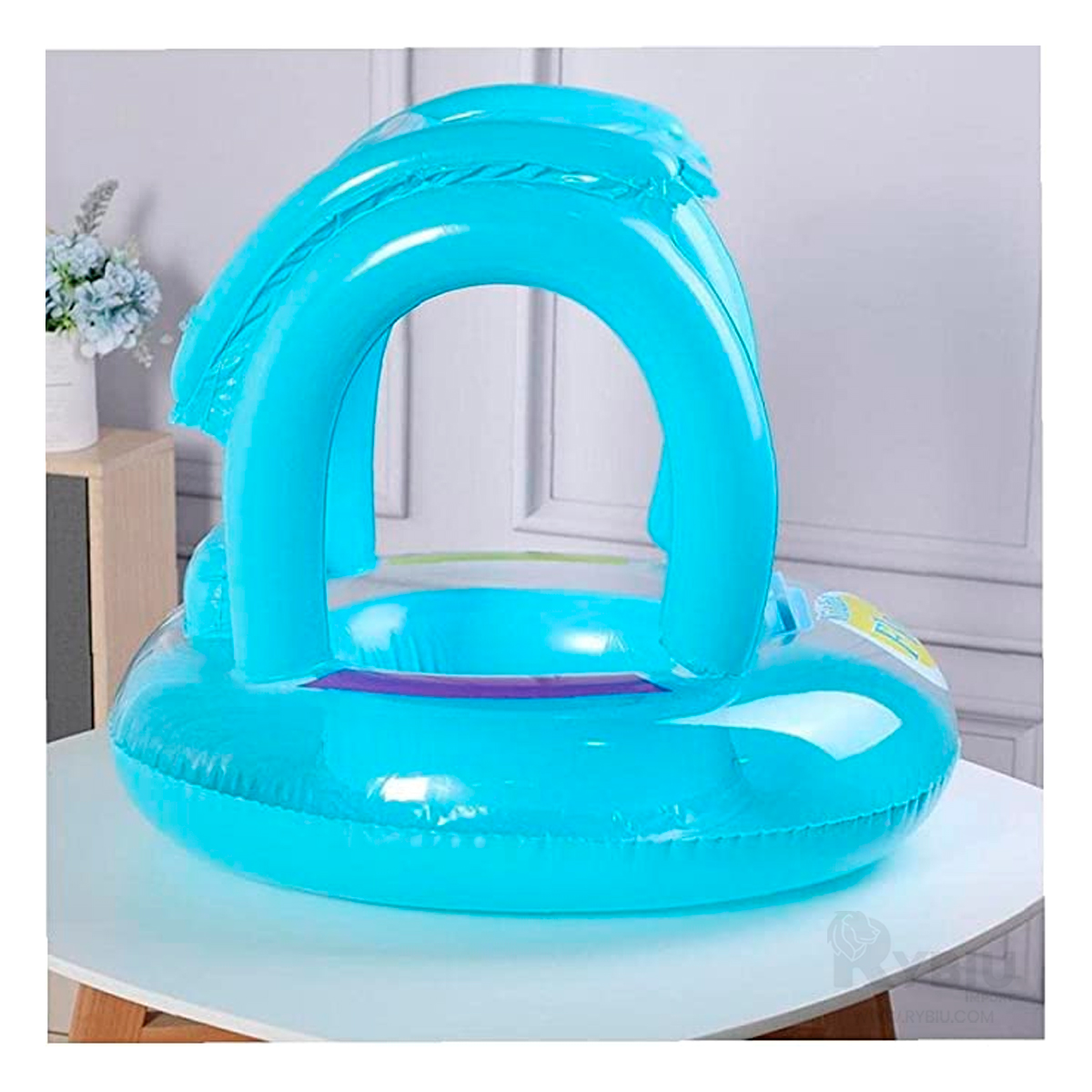 SALVAVIDAS RESISTENTE EN CELESTE 56581NP Y+PAPEL DE REGALO - 2