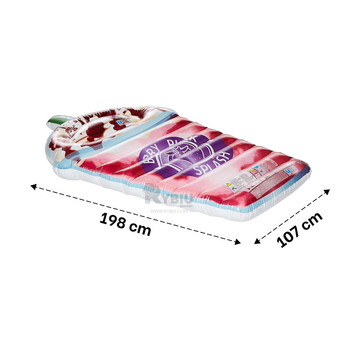 SALVAVIDAS DIDACTICO DE HELADO 198X107CM Y+REGALO STICKERS - 5