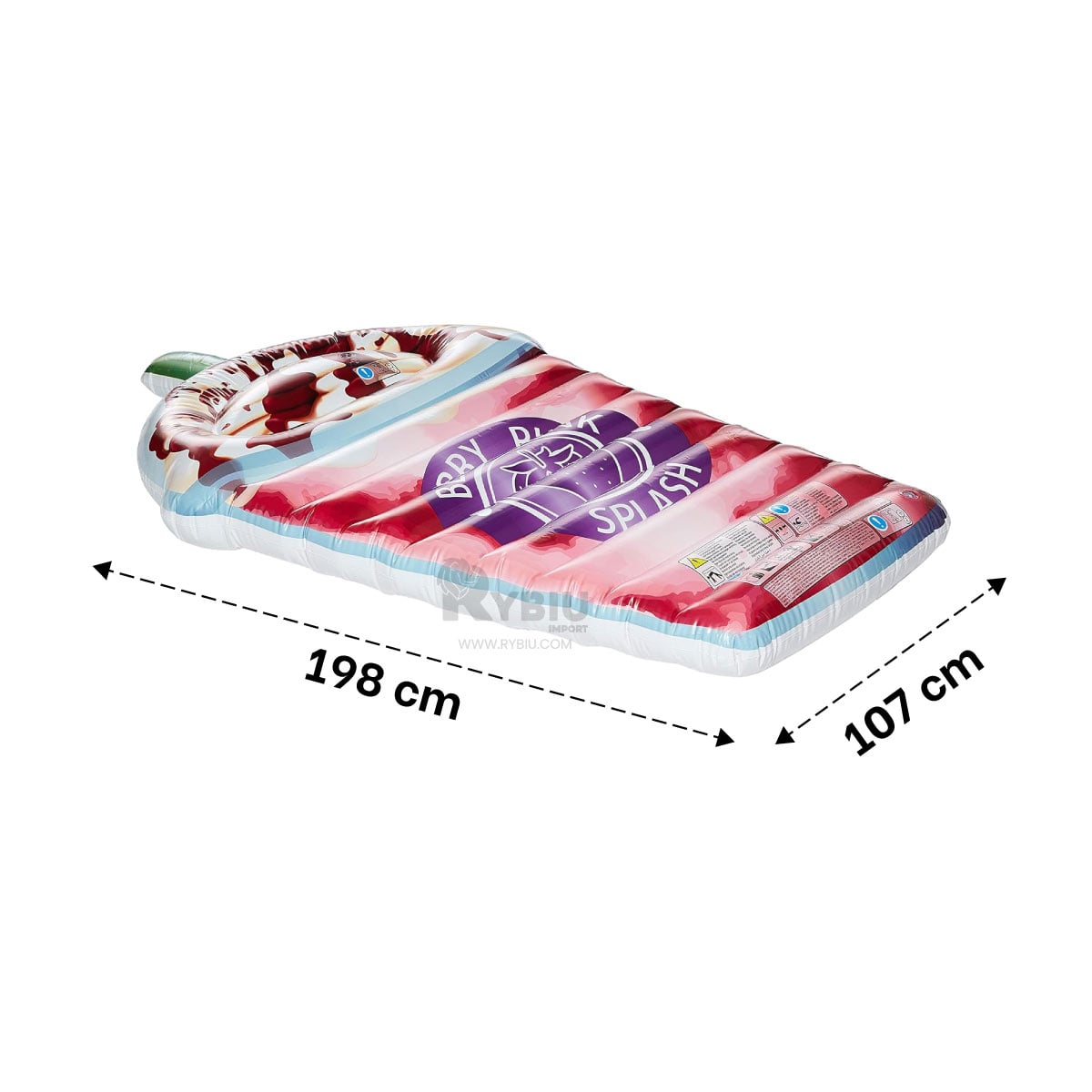 INFLABLE PARA NADAR HELADO 198X107CM Y+BANDERITAS ADHESIVAS - 5