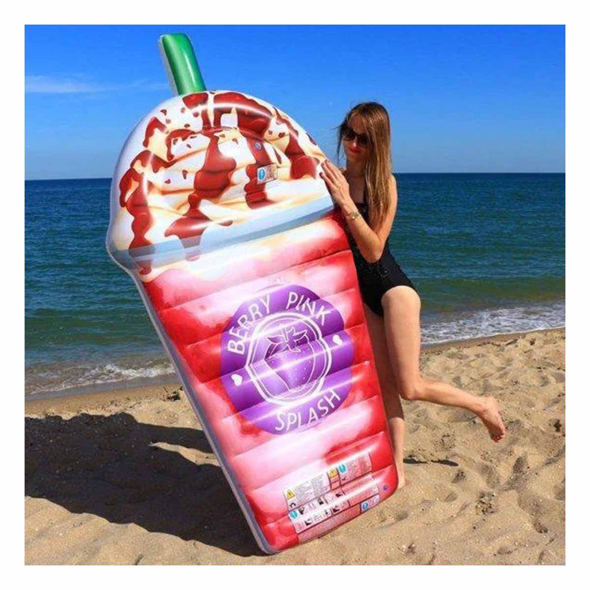 FLOTADOR INFLABLE HELADO 198 X 107 CM PARA JUEGOS EN AGUA Y+PAPEL REGALO - 5
