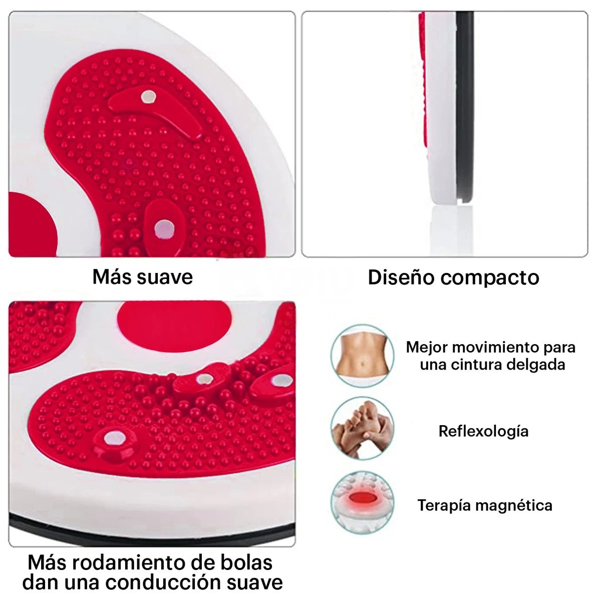 BASE CIRCULAR UTIL RYBIU DE30589 FIT CON LIGAS ROJO + LIGAS REGALO - 5
