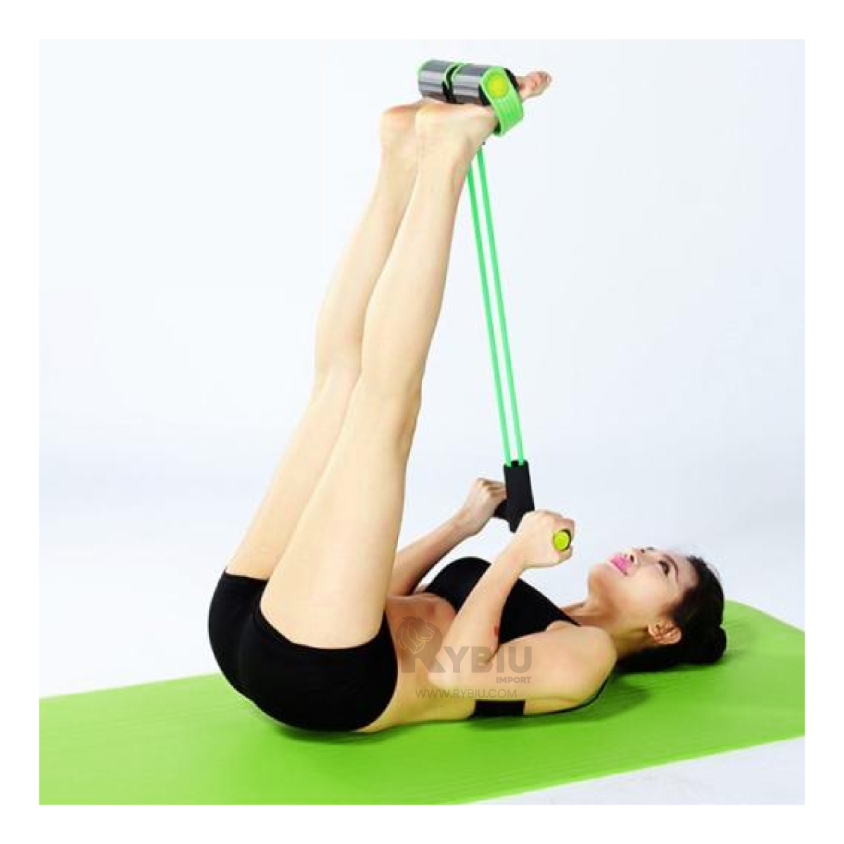 BANDA RYBIU DE30591 PORTATIL GIMNASIO VERDE Y NEGRO + GIFT STICKERS - 2