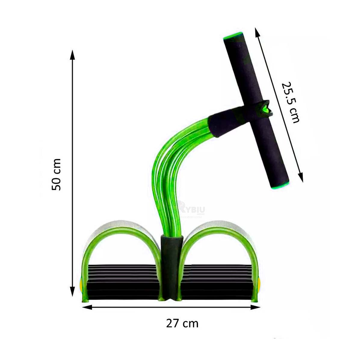 BANDA RYBIU DE30591 PORTATIL GIMNASIO VERDE Y NEGRO + GIFT STICKERS - 5