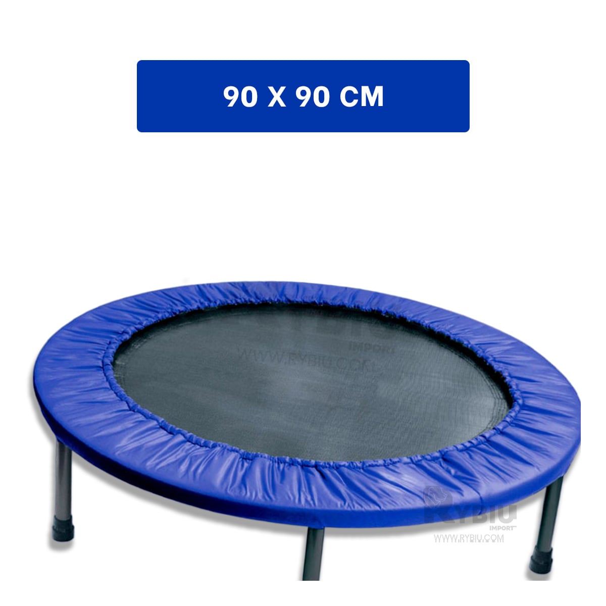 TRAMPOLÍN RYBIU DE30679 90X90 INFANTIL TAMAÑO S AZUL + REGALO STICKERS - 5