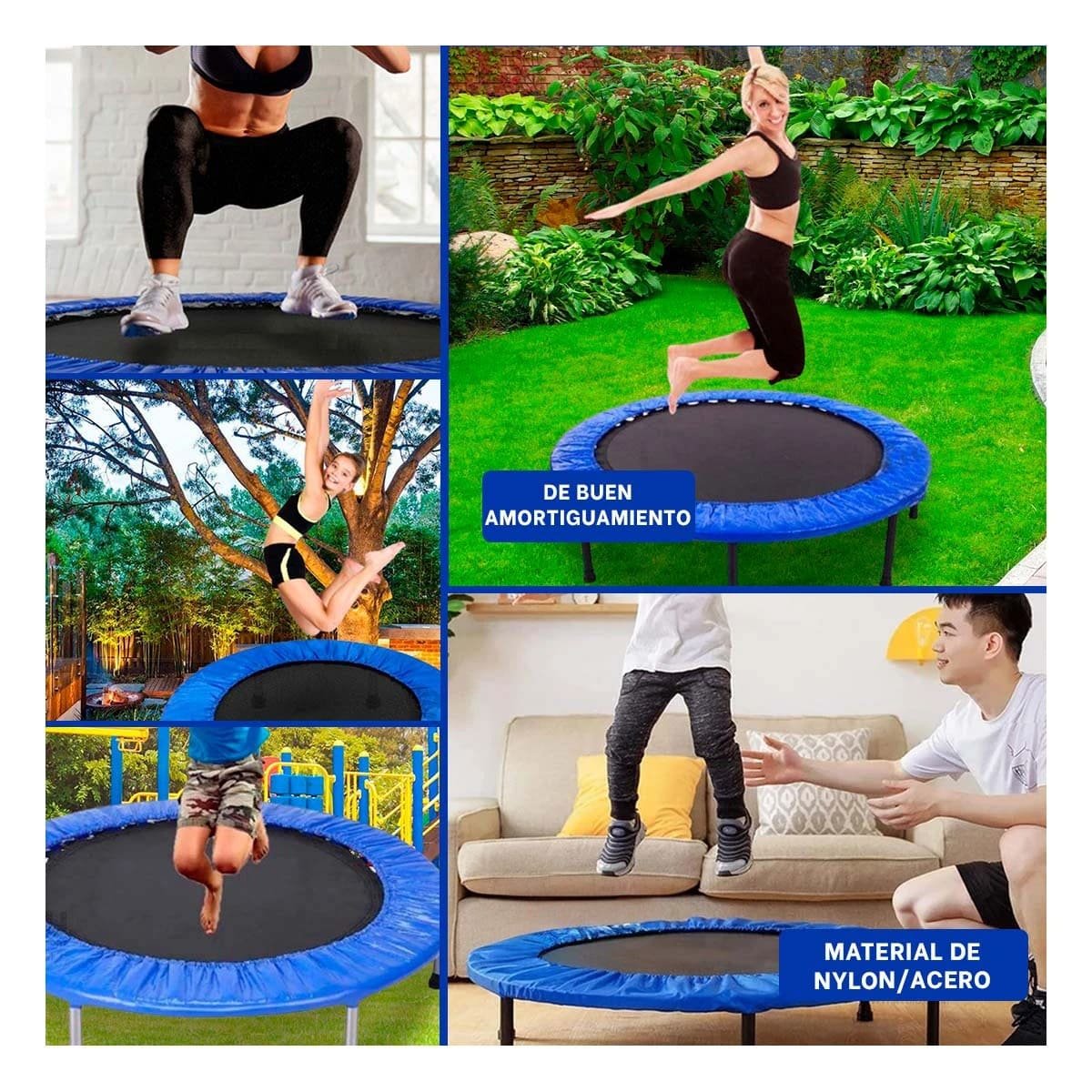 TRAMPOLÍN RYBIU DE30677 23X100CM DINAMICO TALLA M EN AZUL + LIGAS REGALO - 5