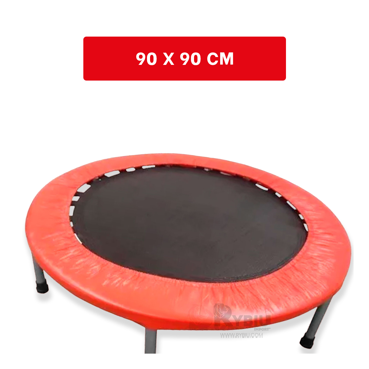 TRAMPOLÍN RYBIU W-224 90X90 INFANTIL TAMAÑO S ROJO + REGALO STICKERS - 5