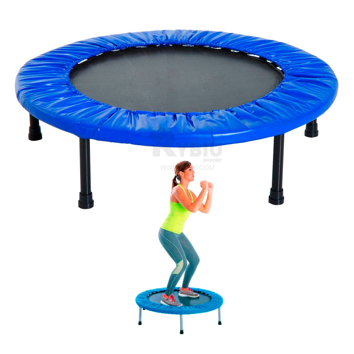 TRAMPOLÍN RYBIU DE30677 23X100CM DEPORTIVO TAMAÑO M AZUL + GIFT STICKERS - 1