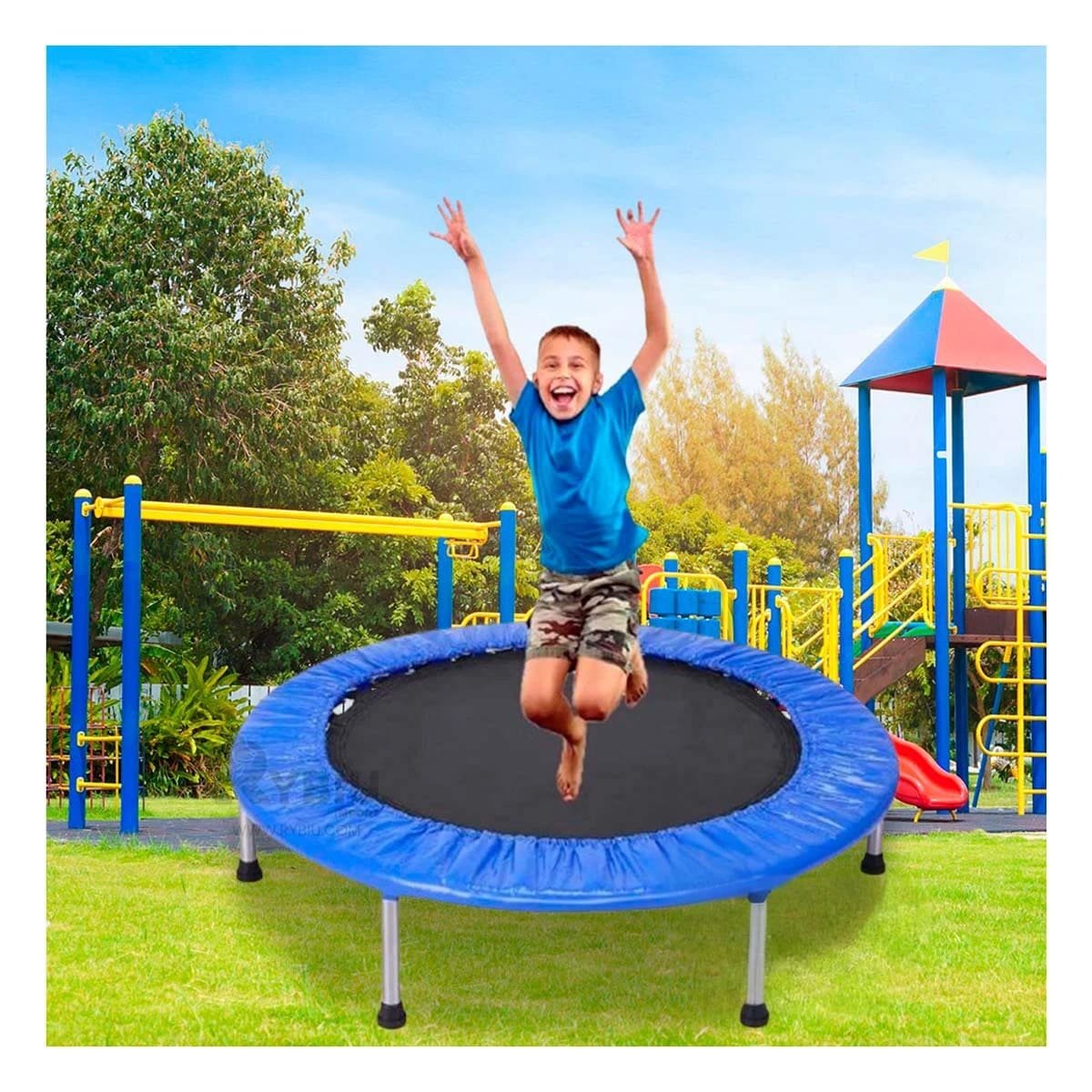 TRAMPOLÍN RYBIU DE30679 23X90CM DINAMICO TALLA S EN AZUL + LIGAS REGALO - 1
