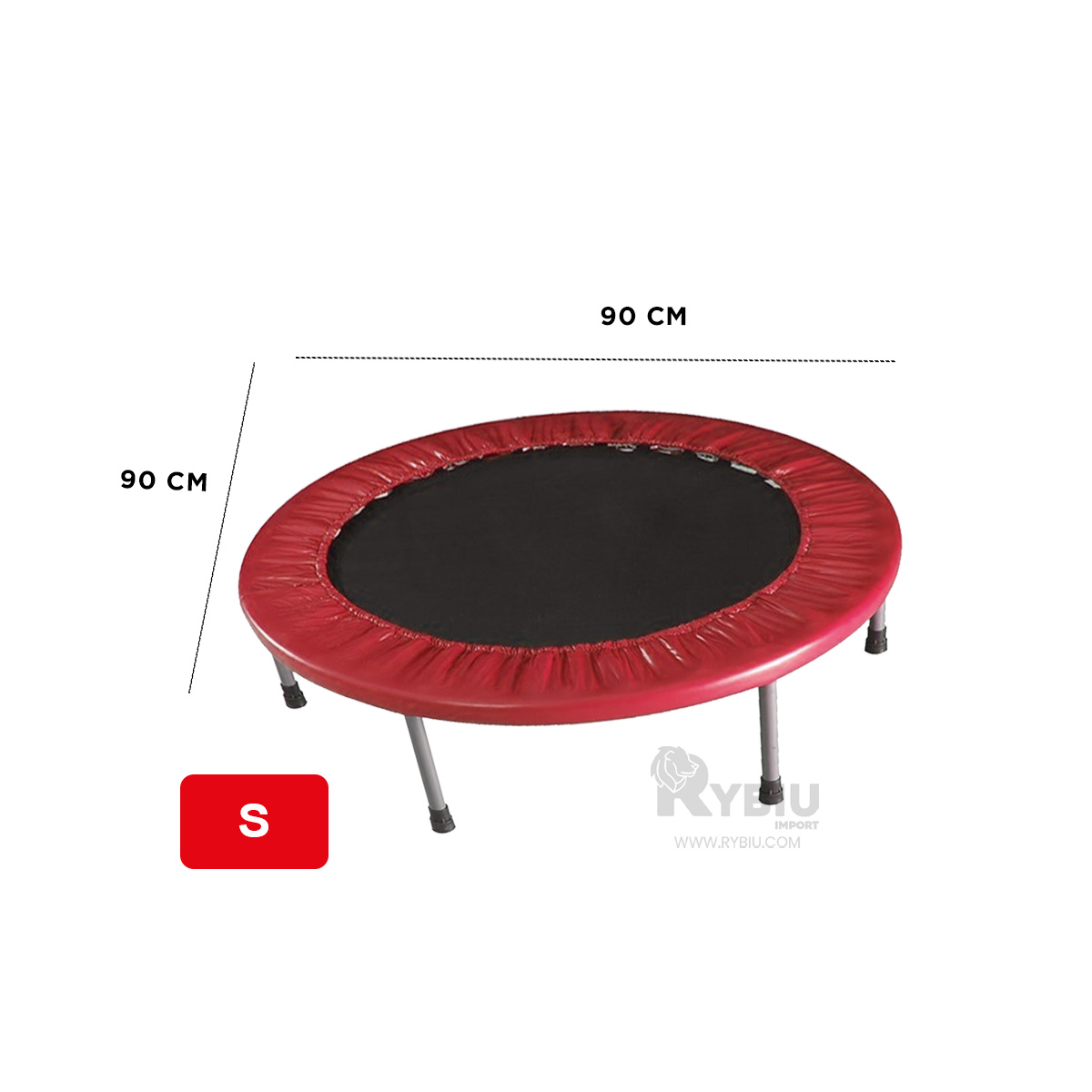 TRAMPOLÍN RYBIU W-224 23X90CM UTIL EN TALLA S ROJO + REGALO LIGAS PEINAR - 5