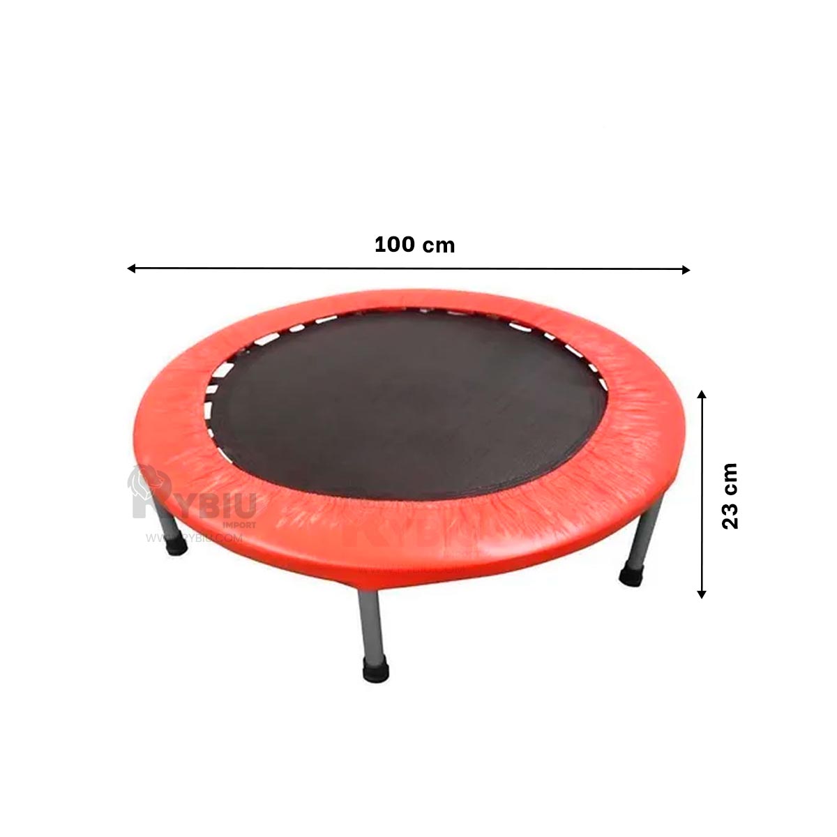TRAMPOLÍN RYBIU DE30678 23X100CM 4 PATAS TAMAÑO M ROJO + GIFT MINIAGENDA - 5