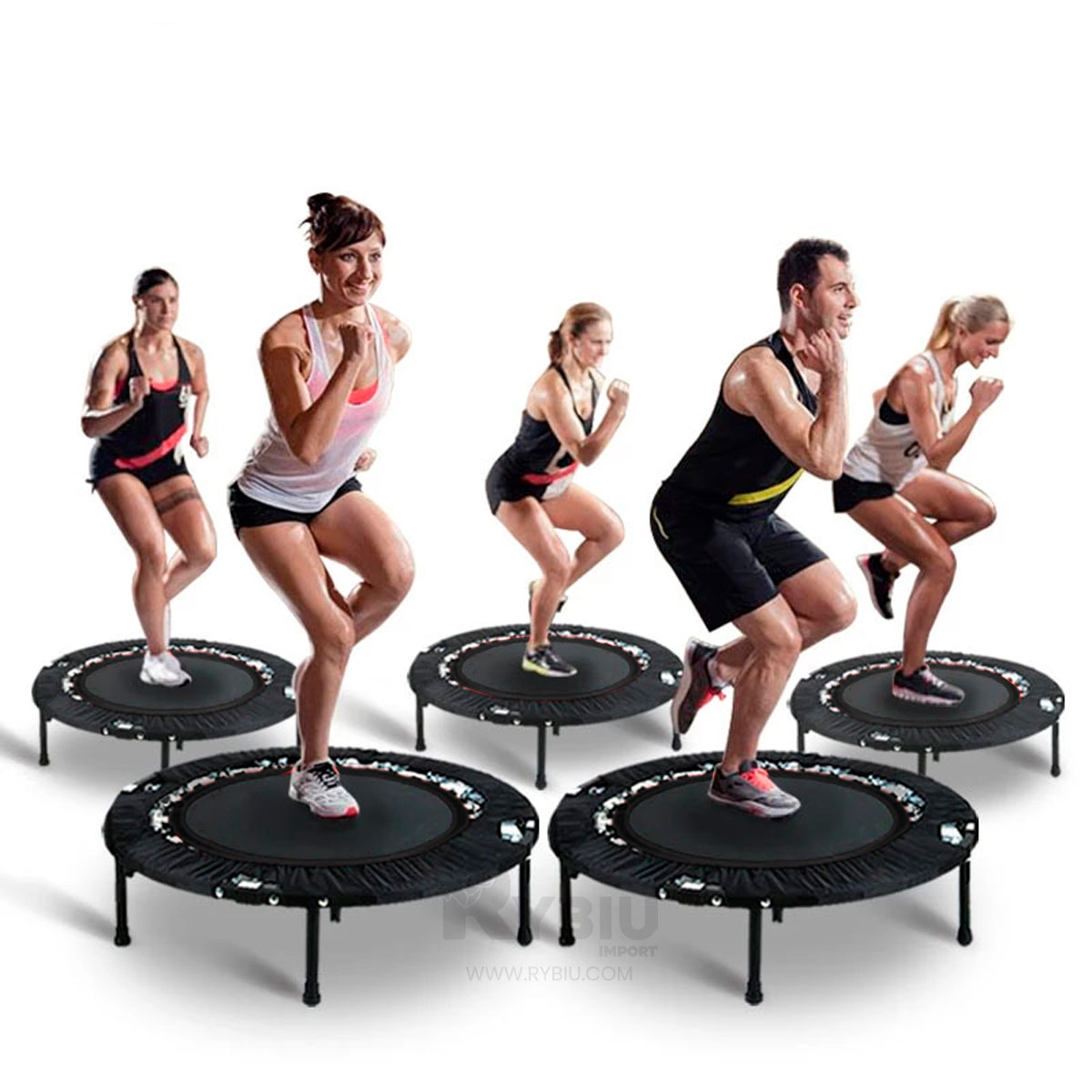 TRAMPOLÍN RYBIU DE30680 23X90CM UTIL EN TALLA S NEGRO + REGALO LIGAS PEINAR - 2