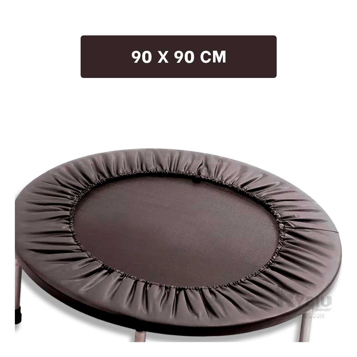TRAMPOLÍN RYBIU DE30680 90X90 MODERNO TAMAÑO S NEGRO + REGALO AGENDITA - 5