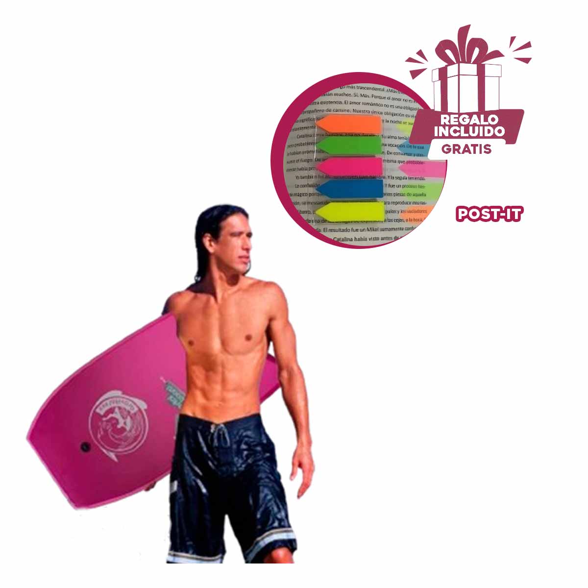 FLOTADOR NATACIÓN RYBIU CHAPOTEAR 41 MORADO + BANDERITAS ADHESIVAS - 1