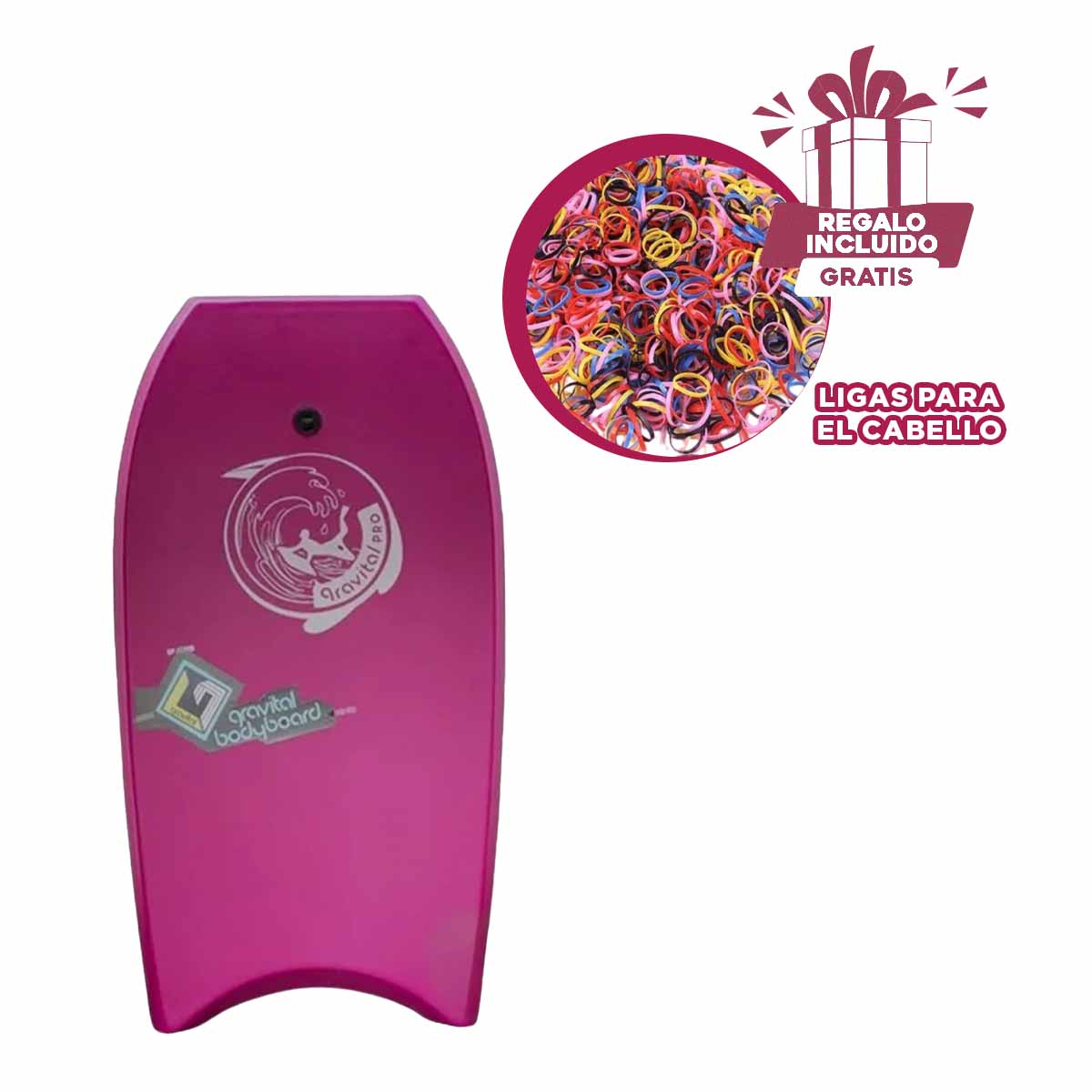 FLOTADOR NATACIÓN RYBIU GR-41 APRENDER MORADO + REGALO LIGAS PEINAR - 1