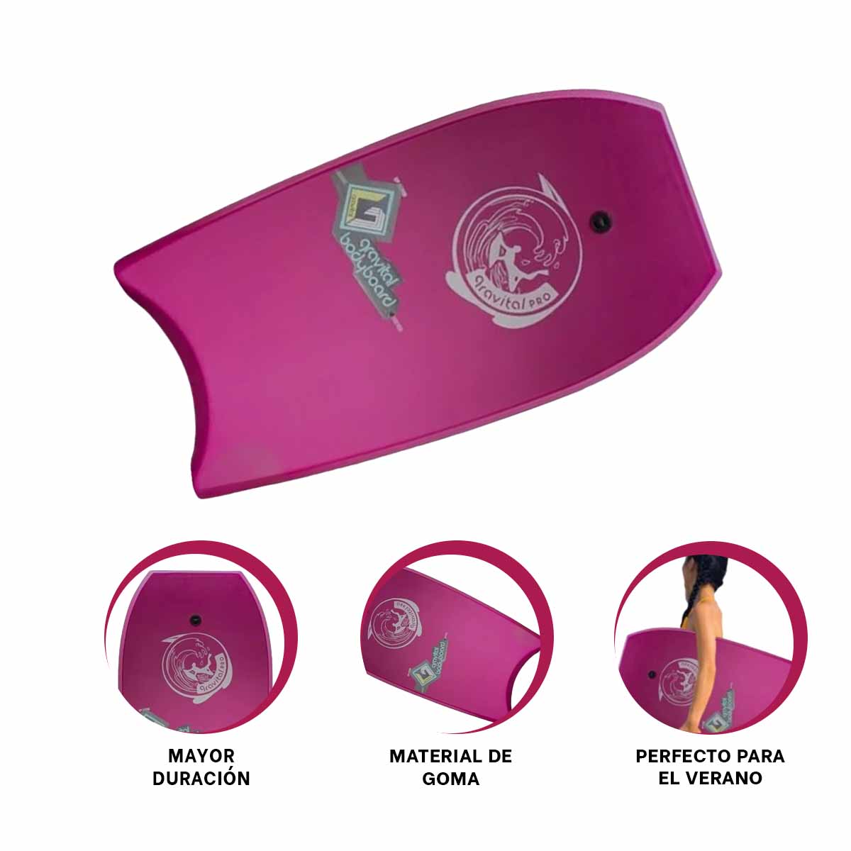 FLOTADOR NATACIÓN RYBIU GR-41 APRENDER MORADO + REGALO LIGAS PEINAR - 3